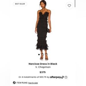 Narcisse Dress - by V Chapman in Black